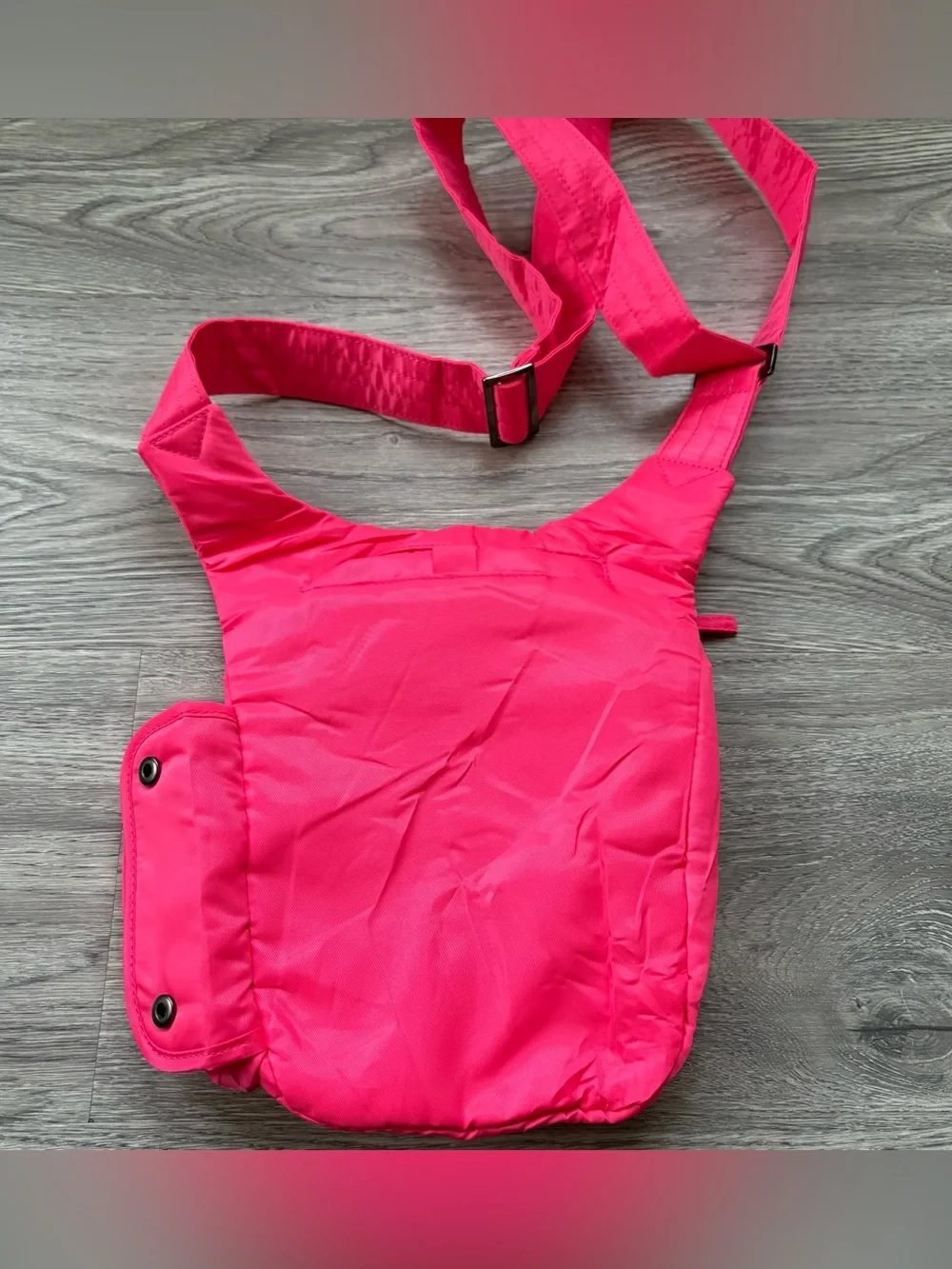Lug Pivot Crossbody Shoulder Bag Hot Pink Neon Magentaorganizer Travel - Picture 4 of 8